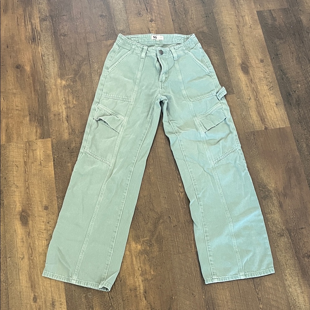 SO Mint Green Casual Pants